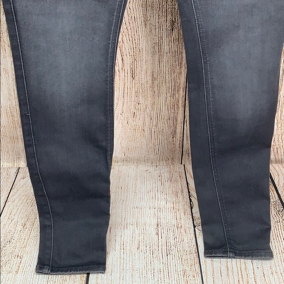 NWT 7 For All Mankind Black Grey High Waist Ankle - Picture 3 of 8